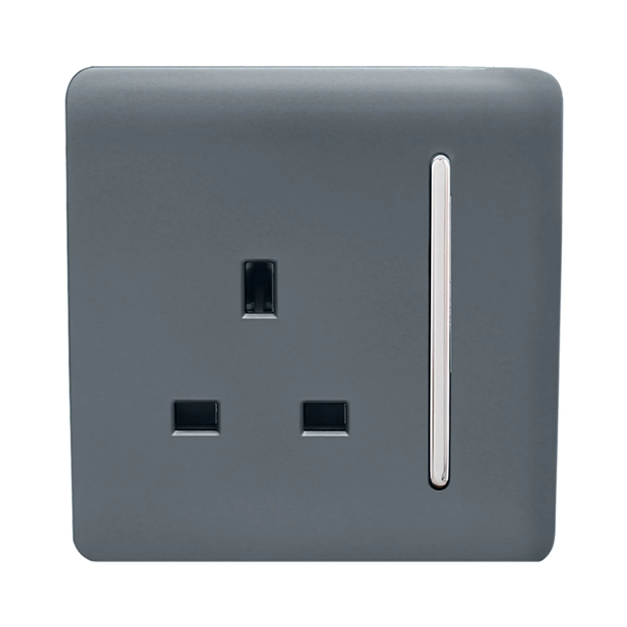 1 Gang 13Amp Switched Single Socket Warm Grey ART-SKT13WG  Trendi Warm Grey